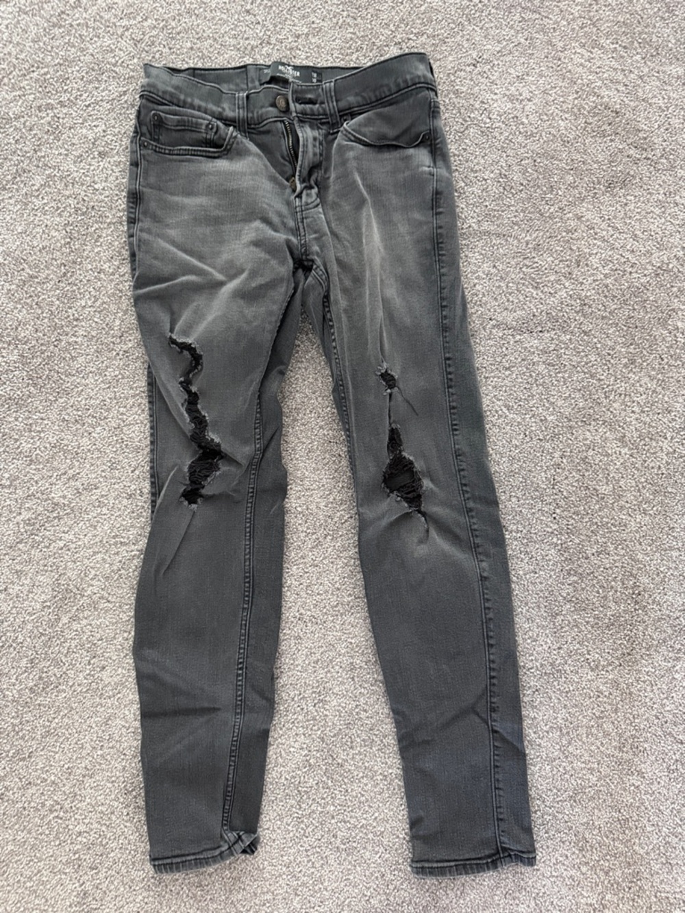 Hollister Black Ripped Skinny Jeans